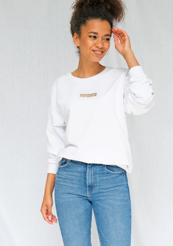 Bluza "gold logo" biała ILM