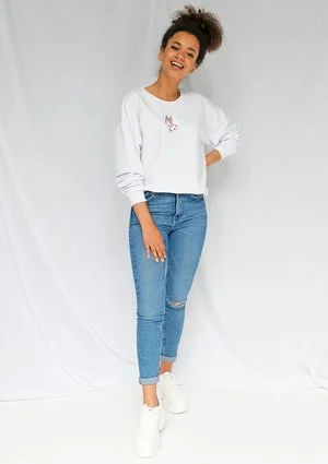Bluza "rose msq" biała ILM