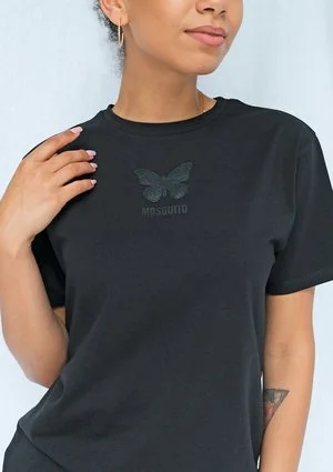 Koszulka butterfly logo czarna ILM