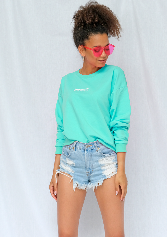 Bluza basic z logo mięta ILM