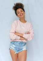 Basic - logo sweatshirt powder pink
