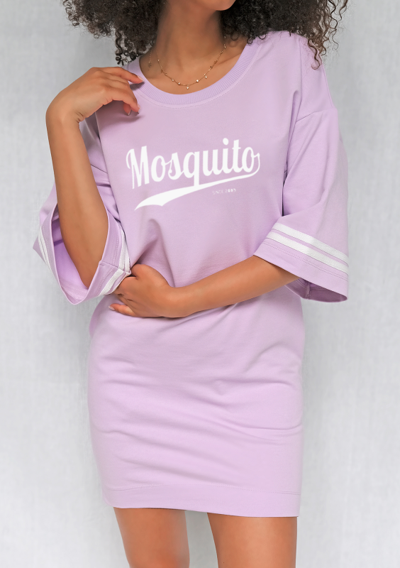 Tunika t-shirt Mosquito logo Lila