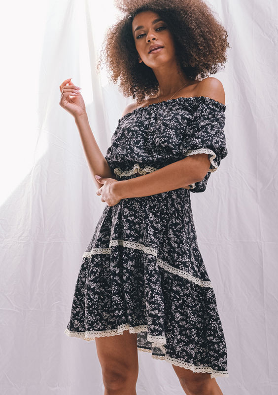 Spódnica z wiskozy czarna