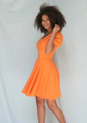 Sukienka z półtora koła Orange