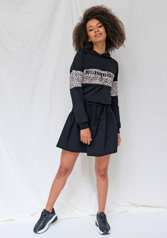 Spódnica dresowa czarna ILM