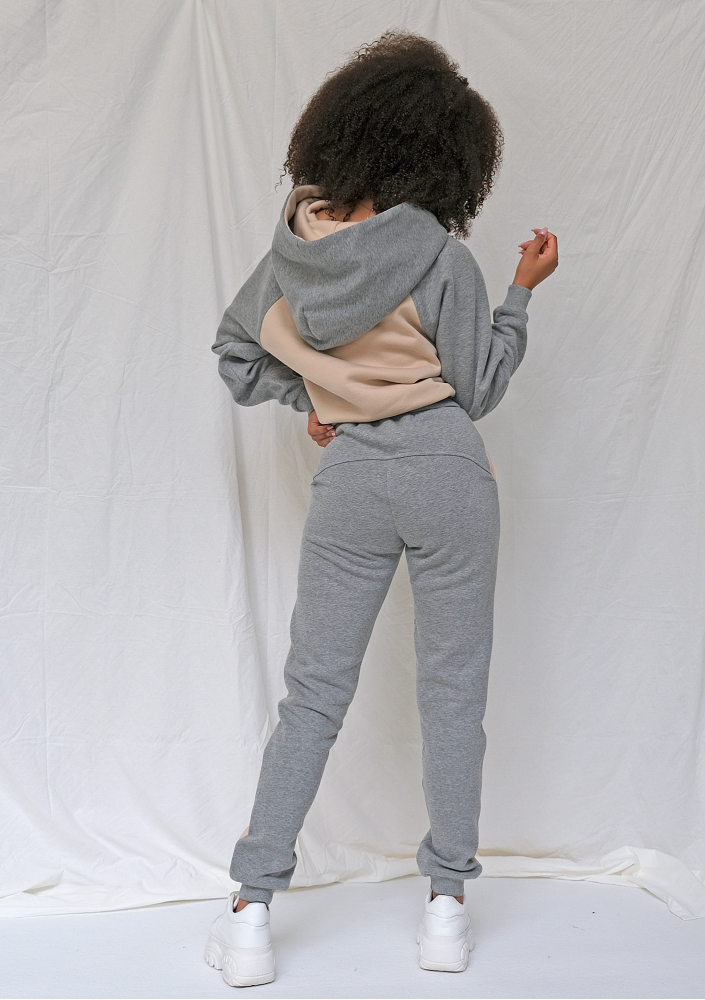 Bluza z kapturem melange ilm