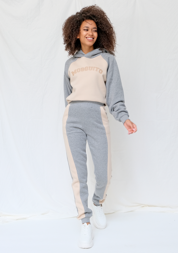 Bluza z kapturem melange ilm