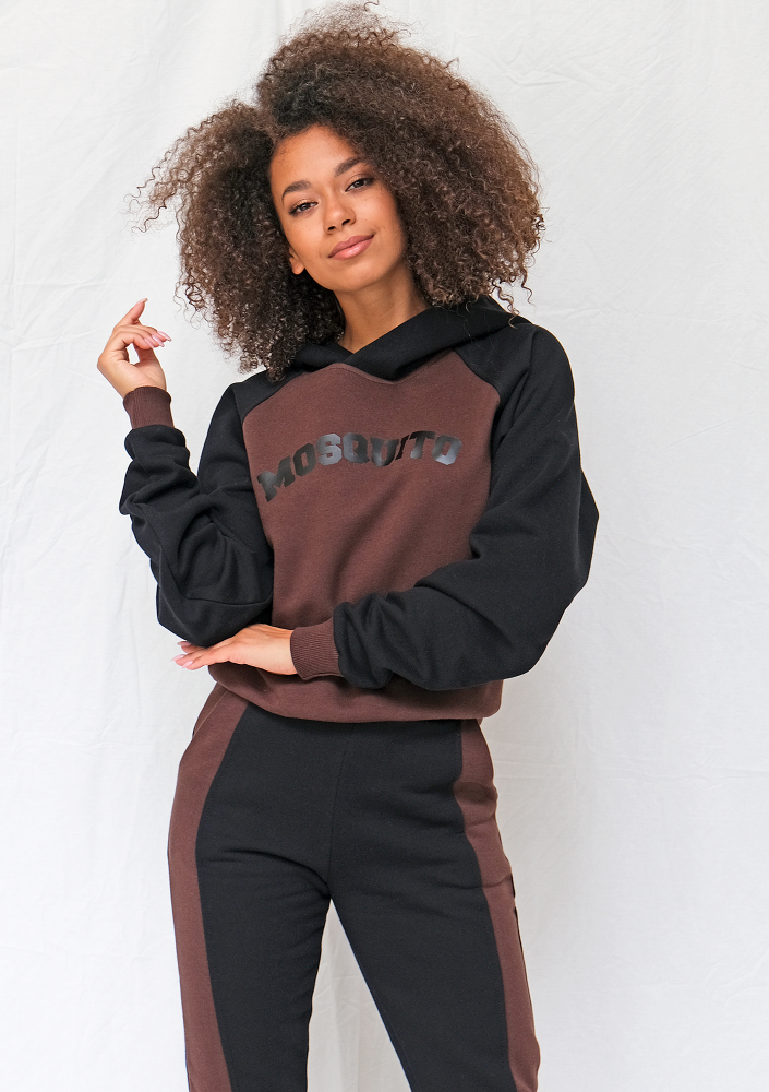 Bluza z kapturem brown