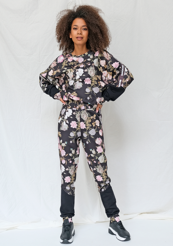 Bluza dresowa rose print ILM