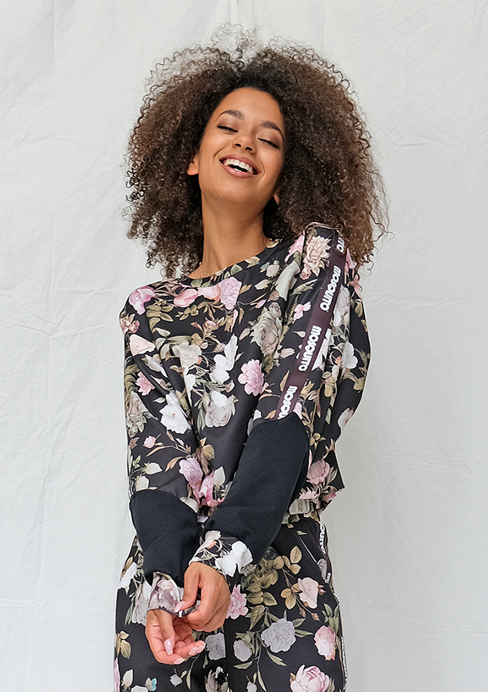 Bluza dresowa rose print ILM