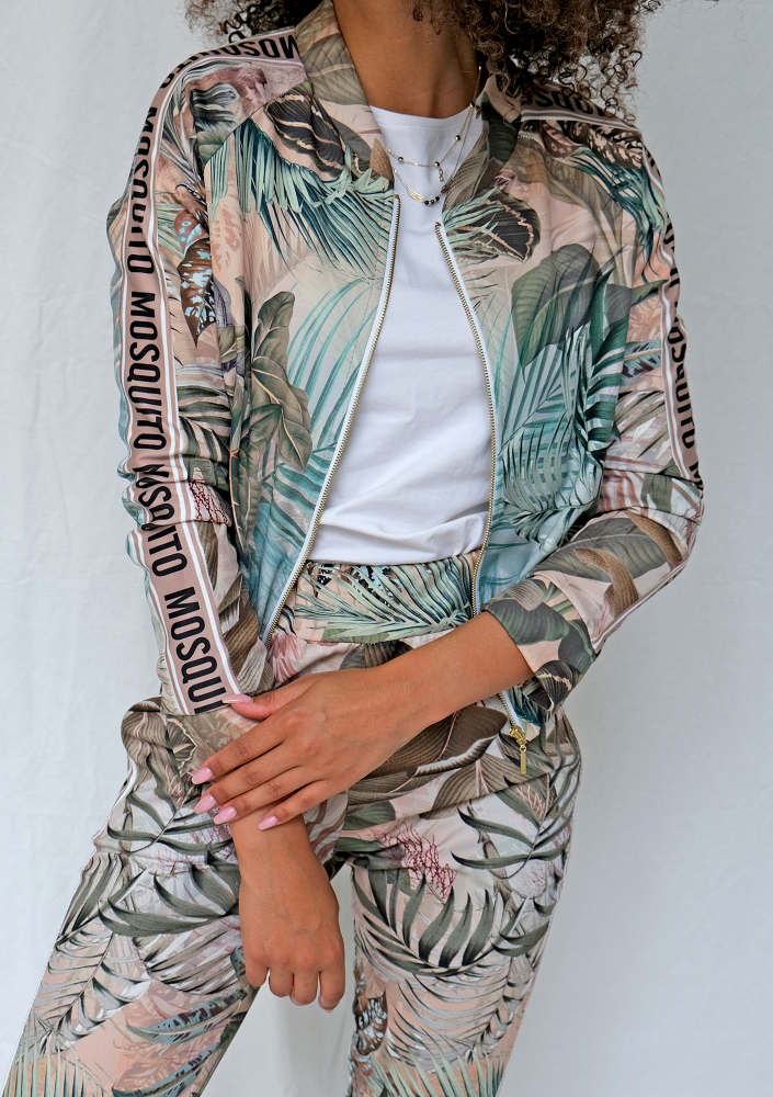 Kurtka bomberka exotic garden print