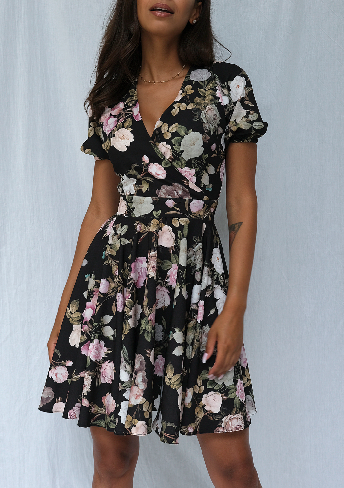 Sukienka z półtora koła rose