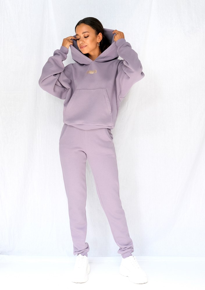 Bluza z kieszenią i kapturem Lavender ILM