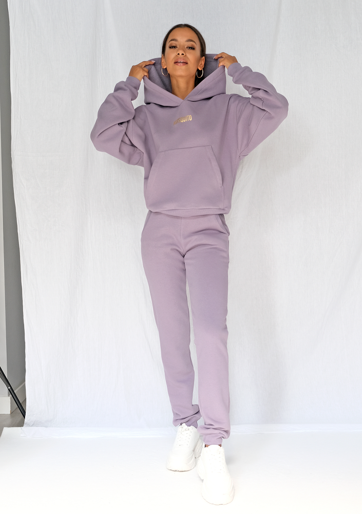 Bluza z kieszenią i kapturem Lavender ILM