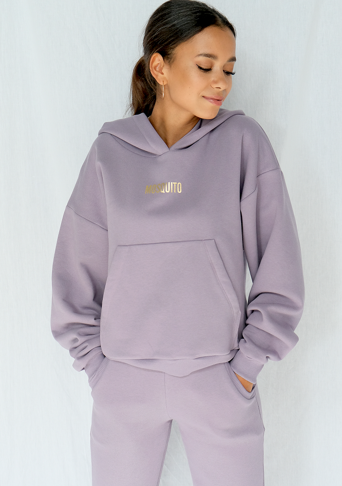 Bluza z kieszenią i kapturem Lavender ILM