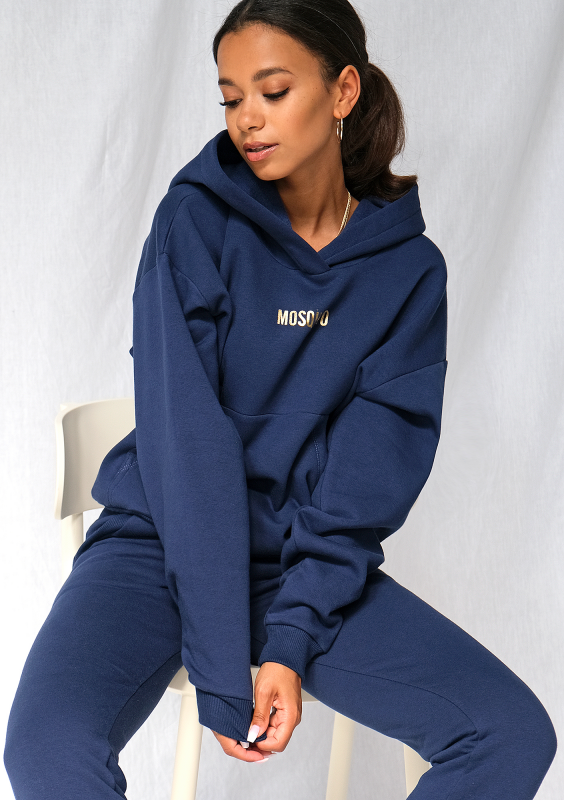 Bluza z kieszenią i kapturem Monaco Navy ILM