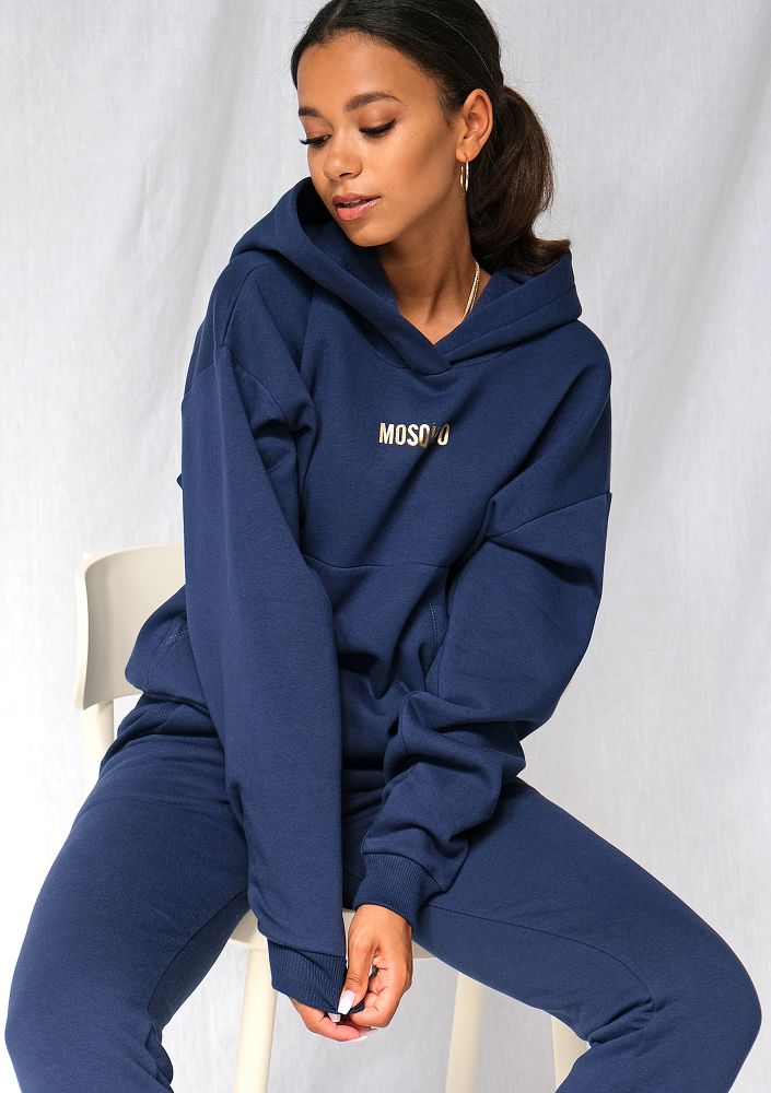 Bluza z kieszenią i kapturem Monaco Navy ILM