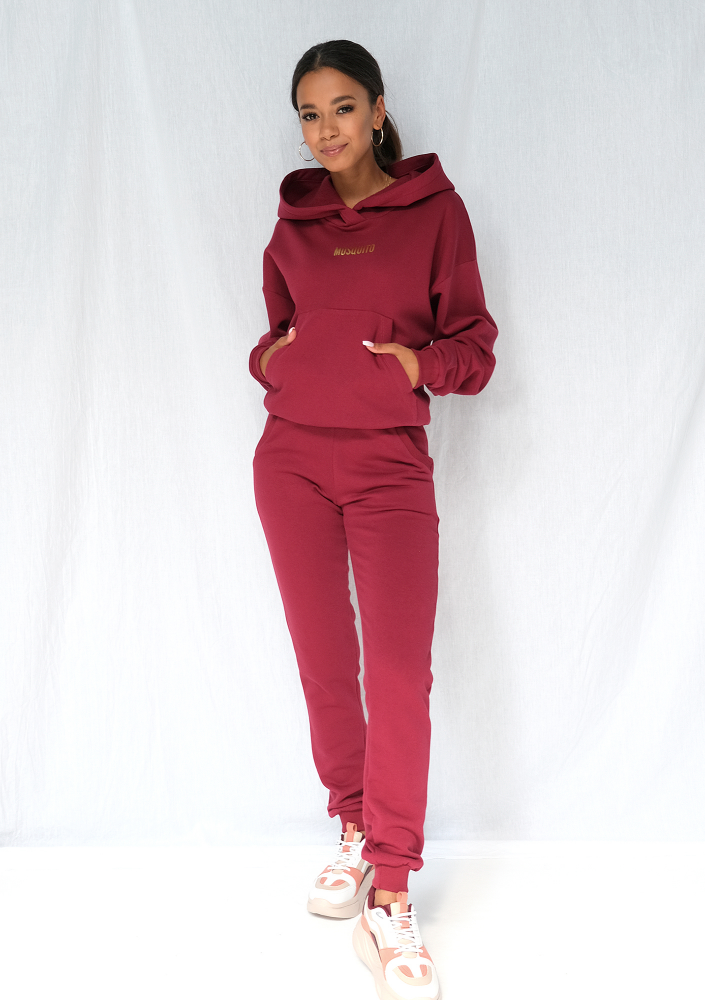 Bluza z kieszenią i kapturem Biking Red