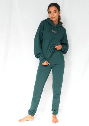 Bluza z kieszenią i kapturem Forest Green ILM