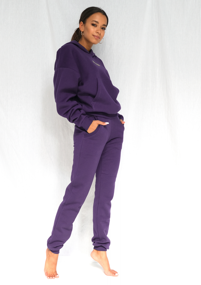 Dresowe spodnie Dark Plum ILM