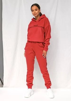 Spodnie z polaru czerwone ILM