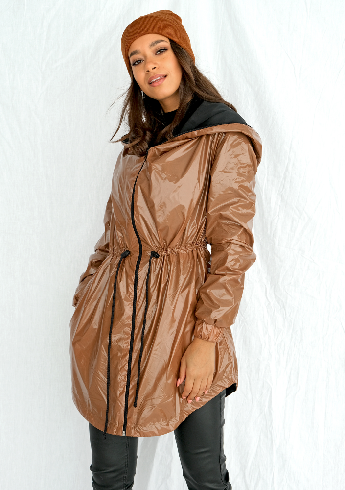 Parka ortalionowa Karmelowa ILM