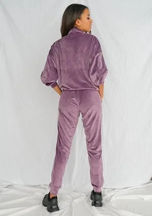 Spodnie soft velvet  lavenda ILM