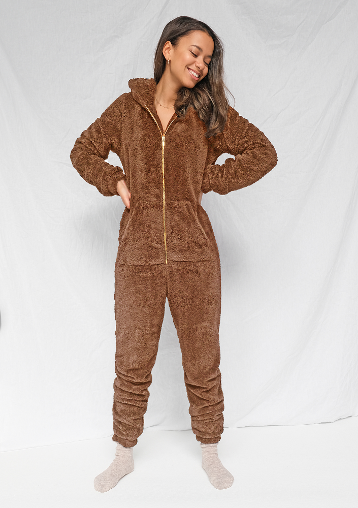 Kombinezon onesie Teddy karmelowy