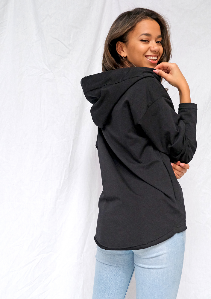 Bluza z troczkami Czarna