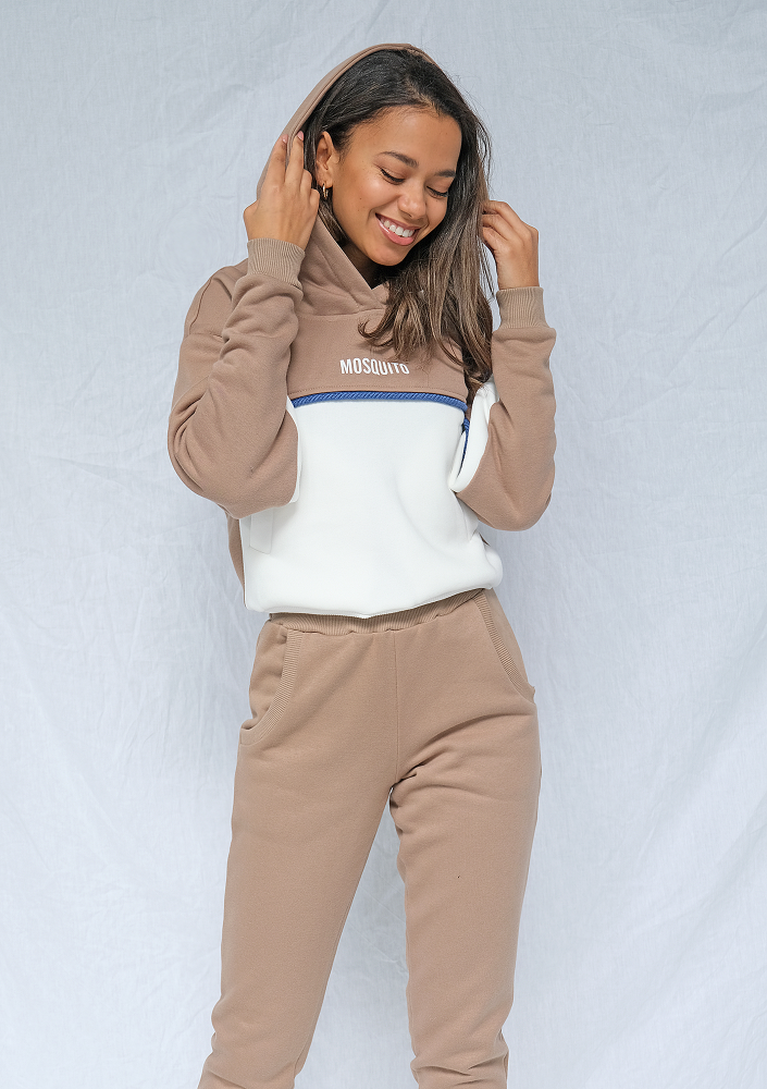 Bluza z lamówką Twine Blue Coffe