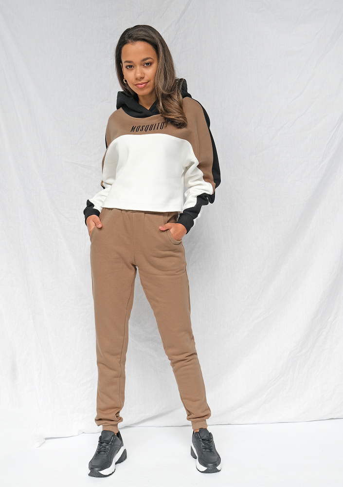 Bluza z łączonych kolorów logo Coffe ILM