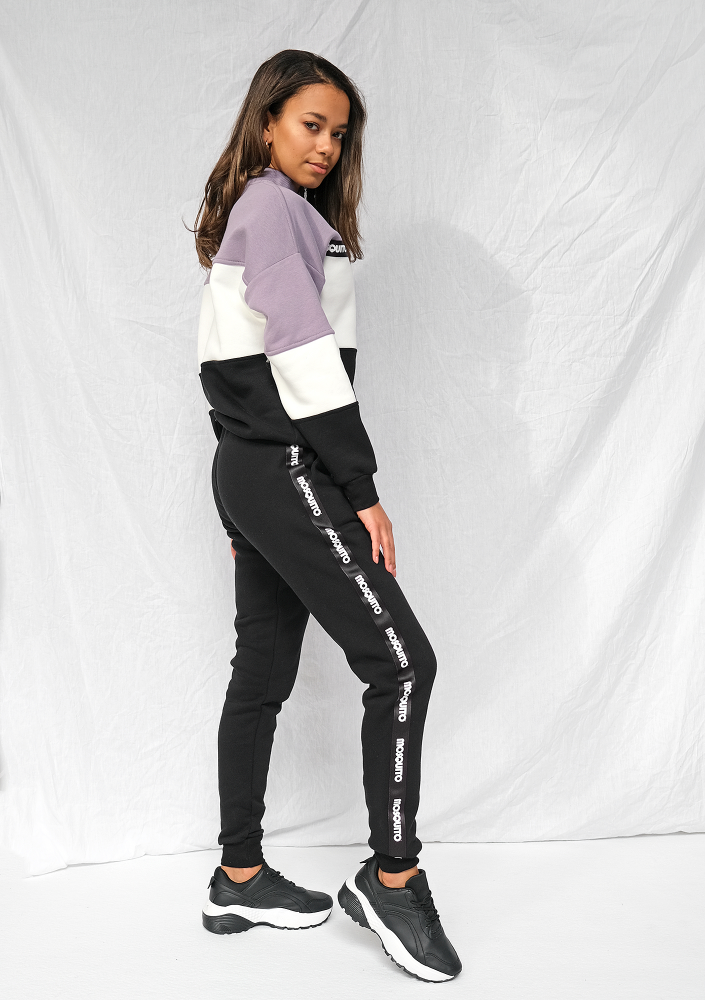 Bluza dresowa z lampasem logo Lawenda ILM