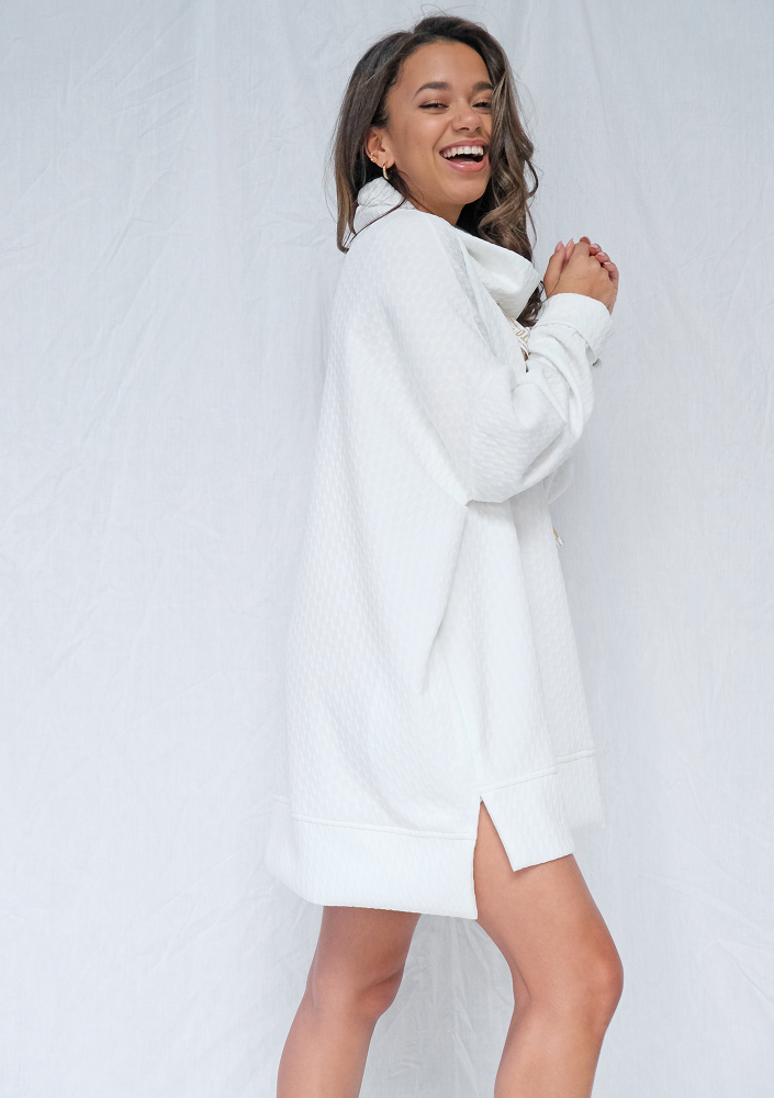 Tunika z żakard z troczkami gold logo