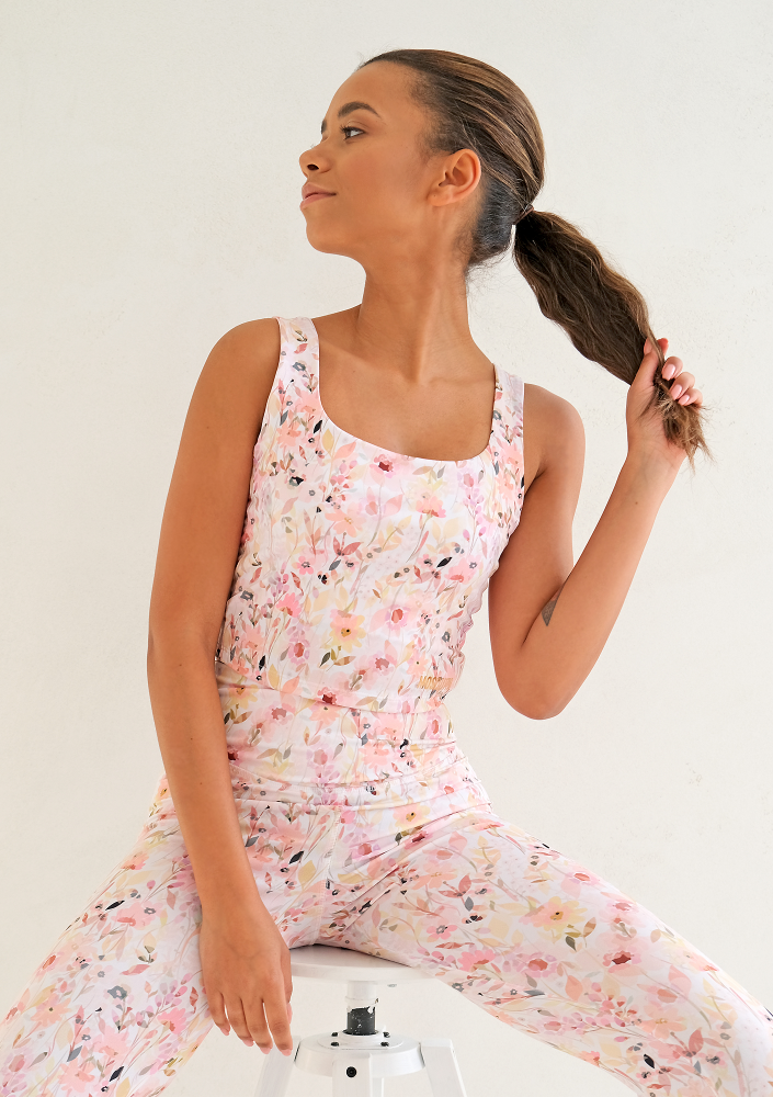 Short Top Pink Flower