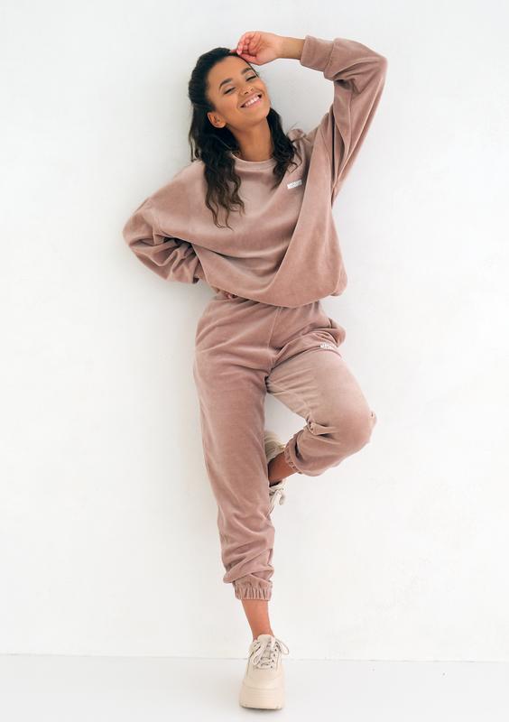 Welurowa bluza Coffe Beige ILM