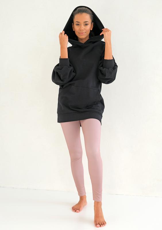 Tunika z pęknięciem na plecach Czarna