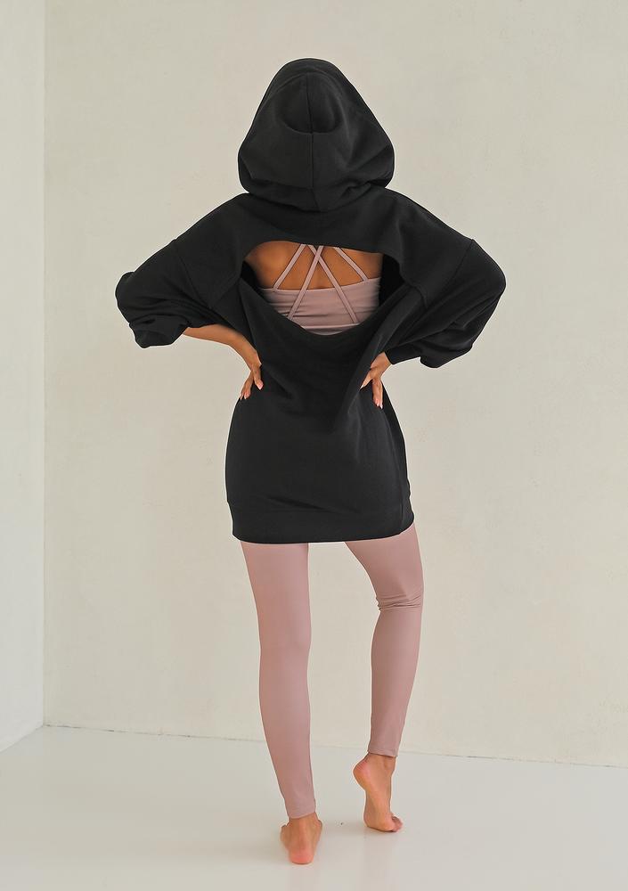 Back cutout dress Black