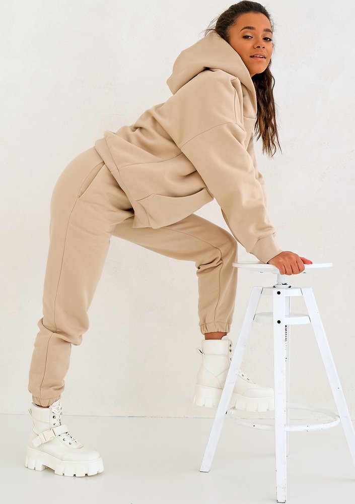 Warm Sand loose fit sweatpants