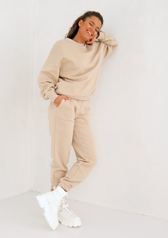 Warm Sand Simple Sweatshirt