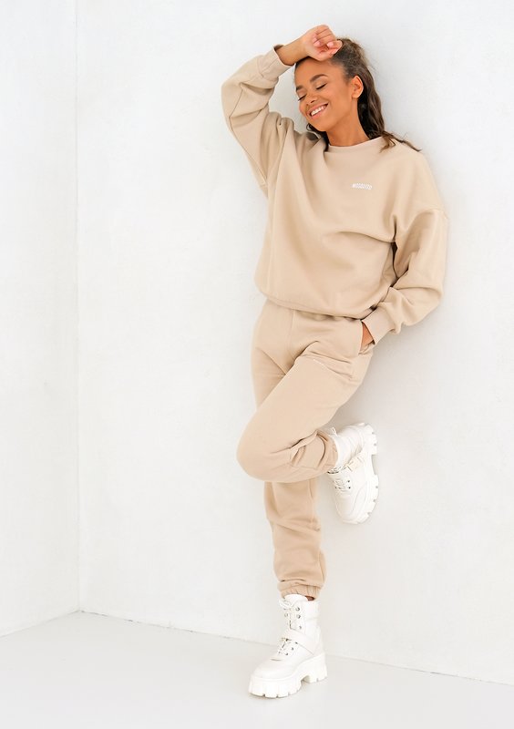 Warm Sand Simple Sweatshirt