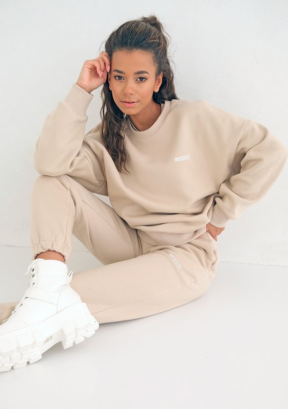 Warm Sand Simple Sweatshirt