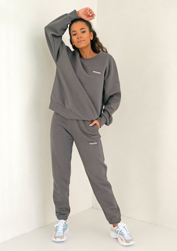 Dark Stone Simple Sweatshirt