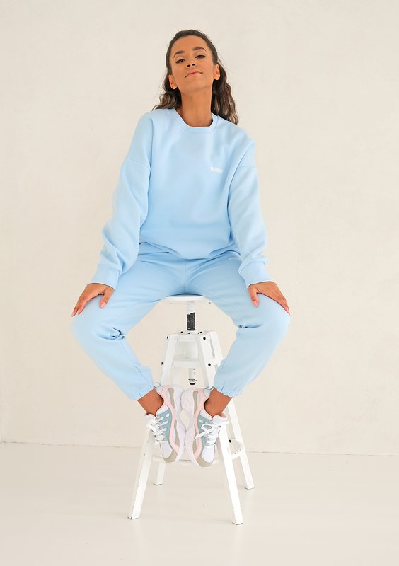 Baby Blue Simple Sweatshirt