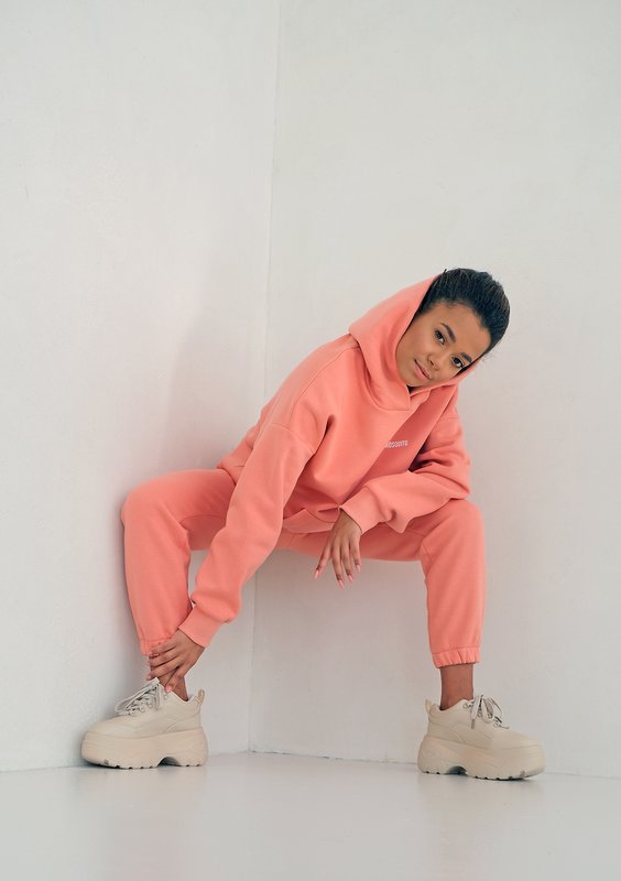 Coral Blush Hoodie Sweatshirt