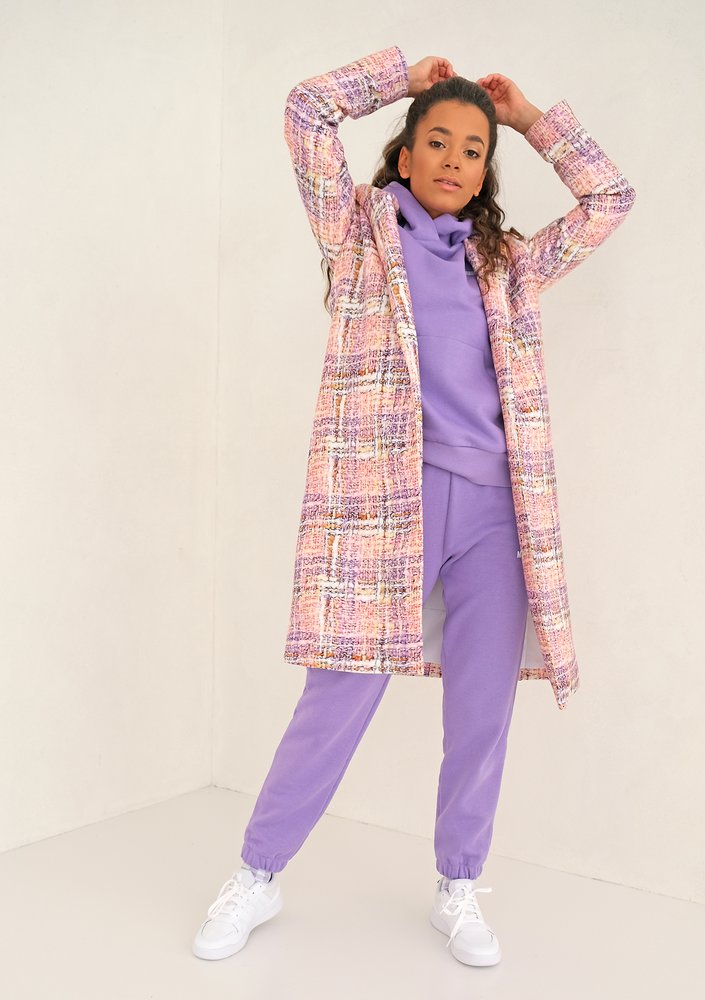 Pink Pastel print coat