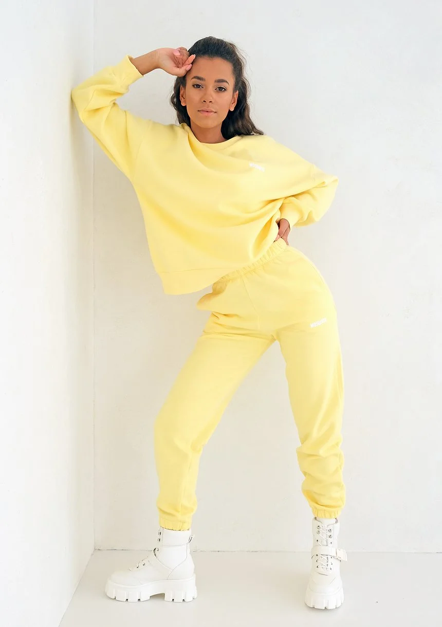 Sour Yellow loose fit sweatpants