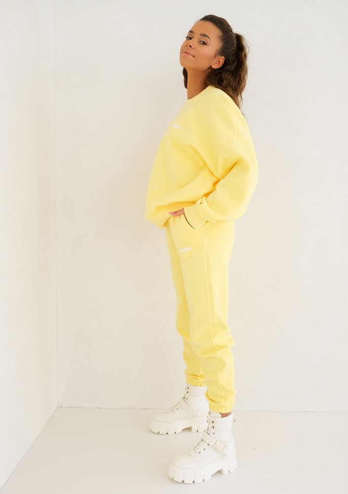 Sour Yellow Simple Sweatshirt