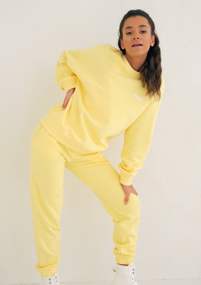 Sour Yellow Simple Sweatshirt