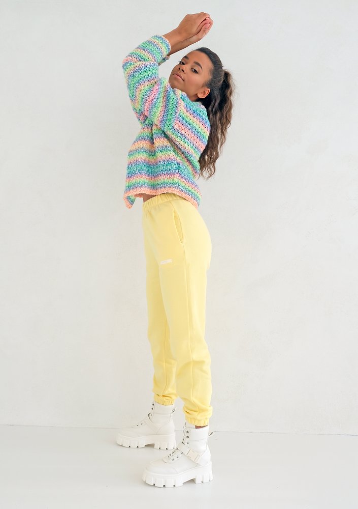 Short colorful cardigan