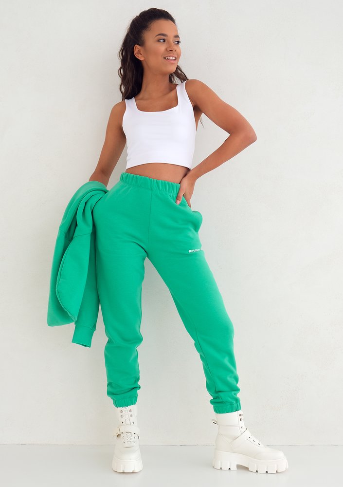 Lush Green loose fit sweatpants